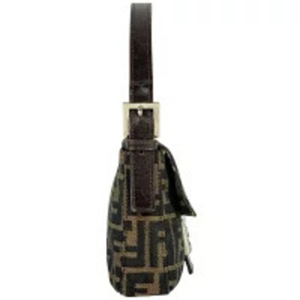 Fendi Zucca Mamma Baguette Handbag Hobo Bag Canvas Brown - Picture 4 of 7